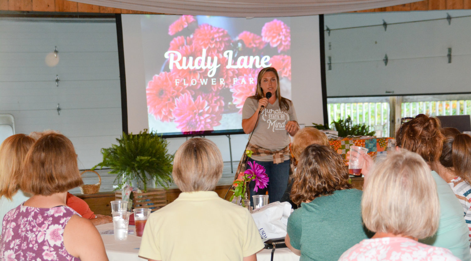 Megan Rudroff of Rudy Lane Flower Farm was the keynote speaker.